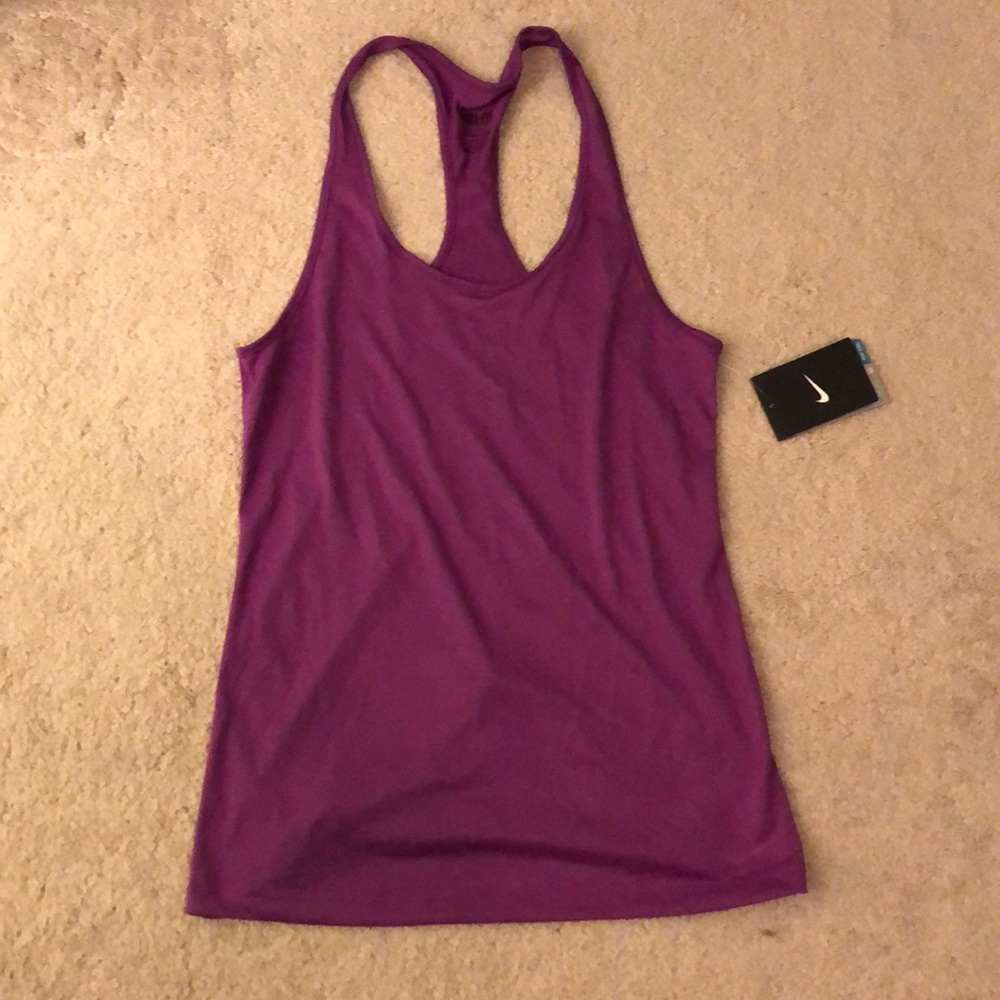 Nike dri-fit purple tank top size small NWT